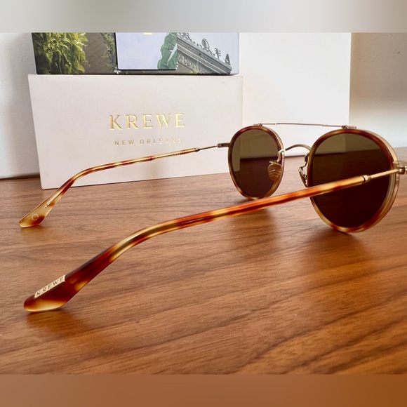 KREWE Sunglasses - PORTER - 12K Titanium + Hawksbill POLARIZED - Picture 7 of 10